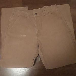 Dark khaki Carhartt pants 34x34